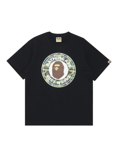 BAPE 1st Camo Busy Works Tee 'Black/Green'
