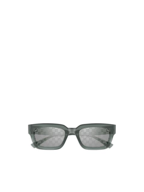 logo square-frame sunglasses