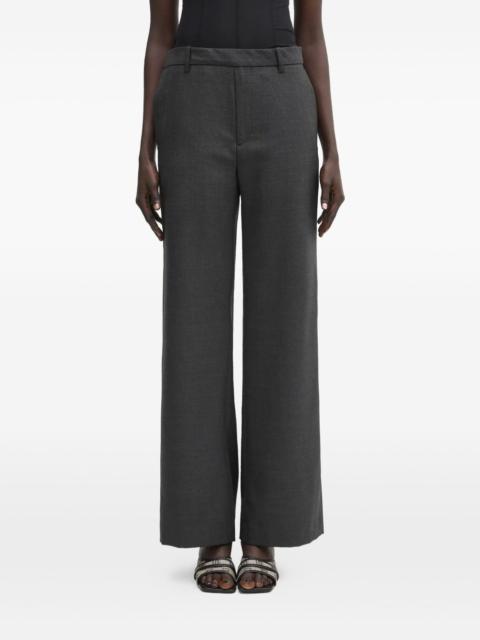 straight-leg tailored trousers