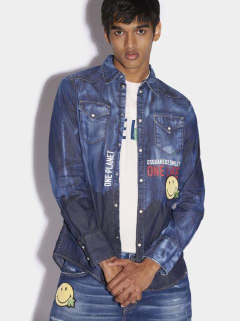 SMILEY COTTON WESTERN SHIRT