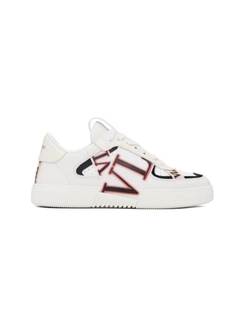 White Low-Top Calfskin VL7N  Sneakers