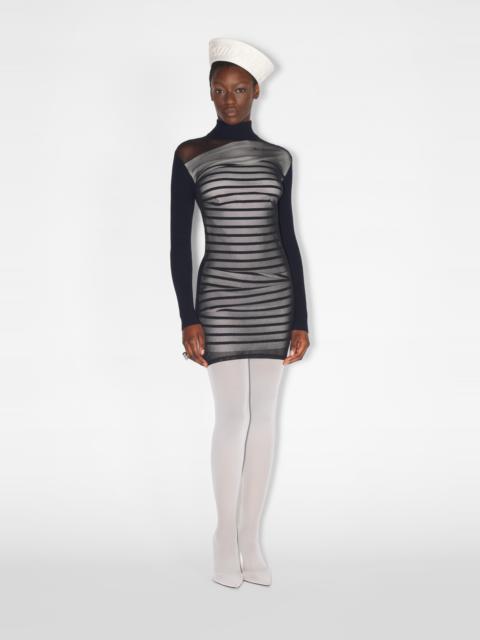 THE SHORT BI-MATERIAL MARINIÈRE DRESS