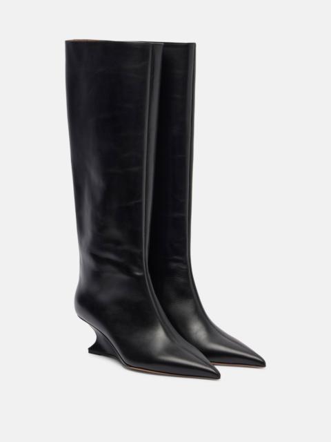 Nina 50 leather knee-high boots
