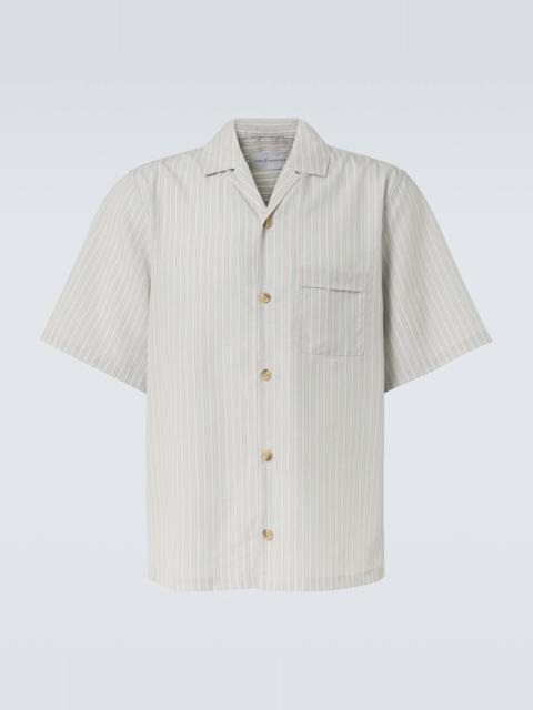 Striped bowling shirt