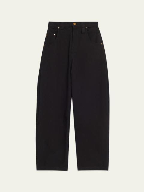 Bad Girl Wide Barrel-Leg Jeans