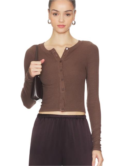 Silk Rib Essential Cardigan