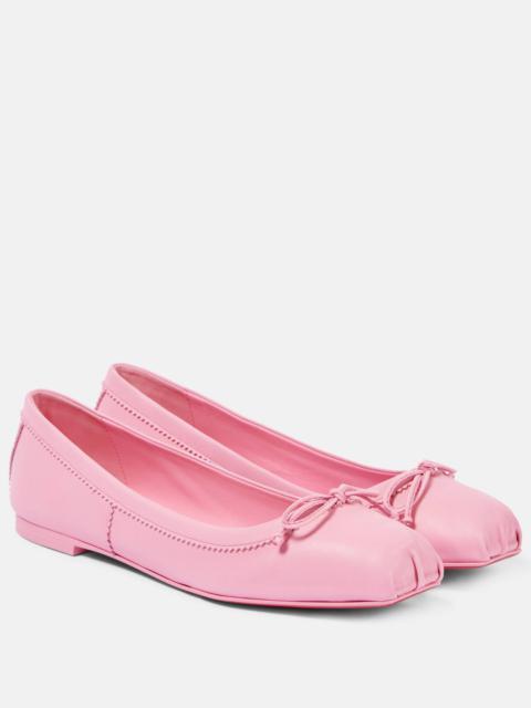 Mamadrague leather ballet flats