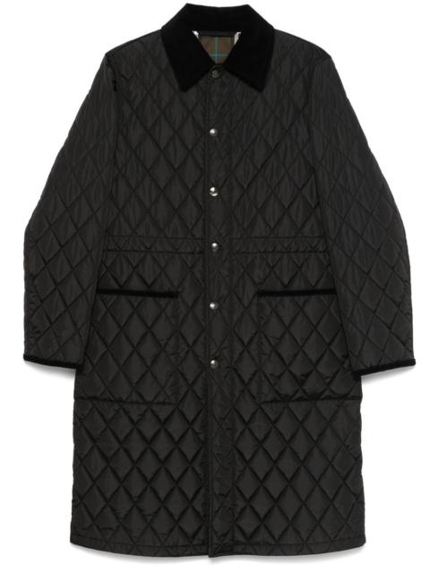 quilted parka coat