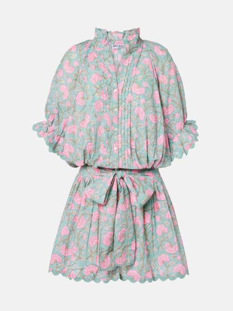 Floral cotton minidress