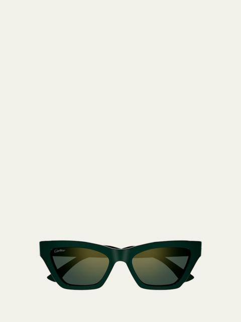 Logo Acetate Cat-Eye Sunglasses