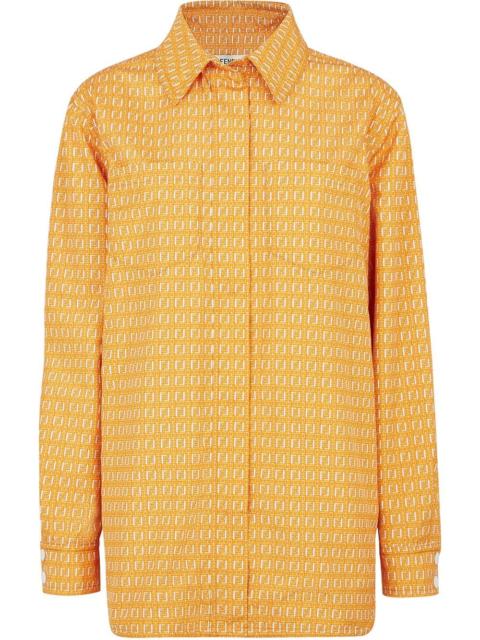 long-sleeved FF-print shirt