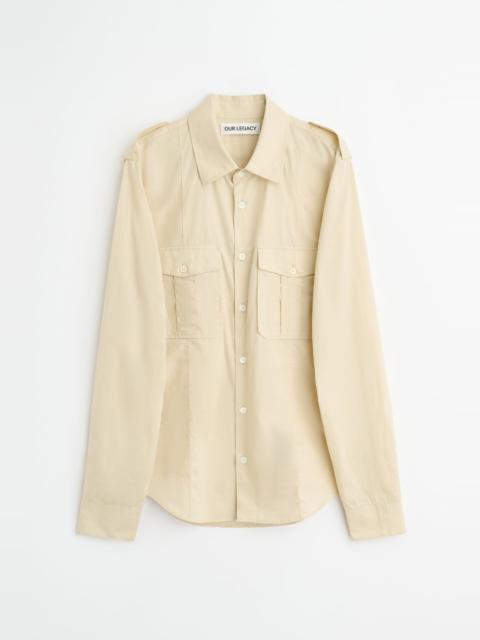 Lean Shirt Eggshell Plainview Cotton