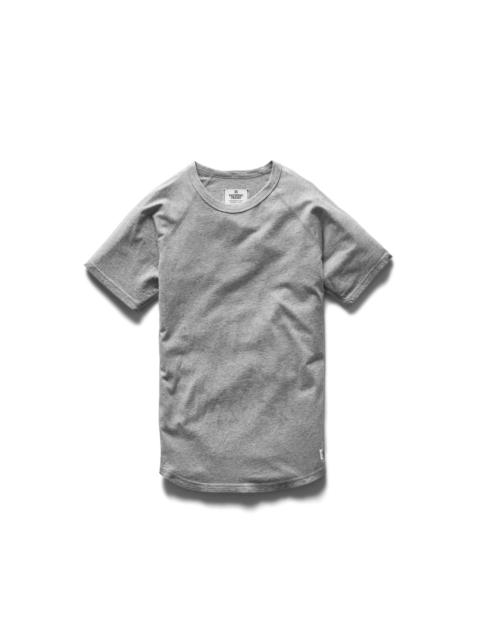 Cotton Jersey Raglan T-Shirt Heather Grey