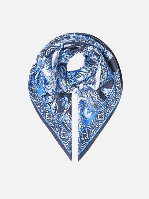 PRINTED SILK TWILL SQUARE SCARF