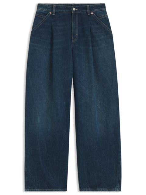 WIDE-LEG JEANS WITH FRONT PLEATS