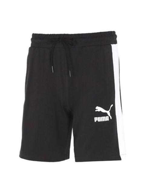 PUMA Casual Sports Breathable Lacing Shorts Black 531358-01