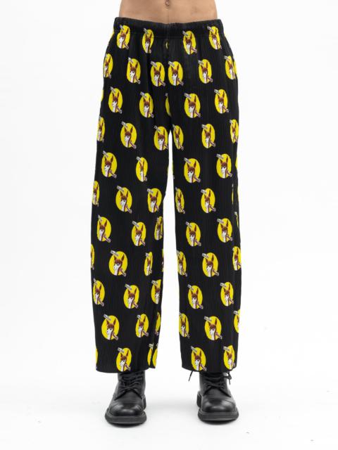 BLACK WHO KILLED BAMBI PLEATED PANTS COLLABORATION WITH JAMIE REID.