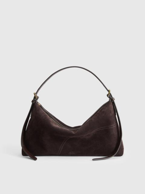 Castellare Walnut Suede Shoulder bag