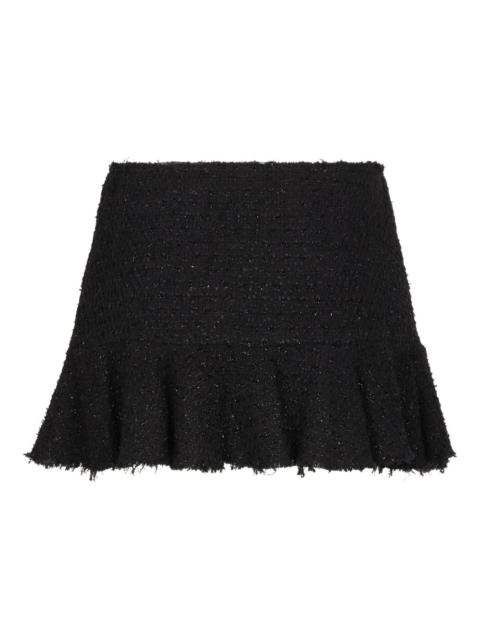 frayed ruffled skirt