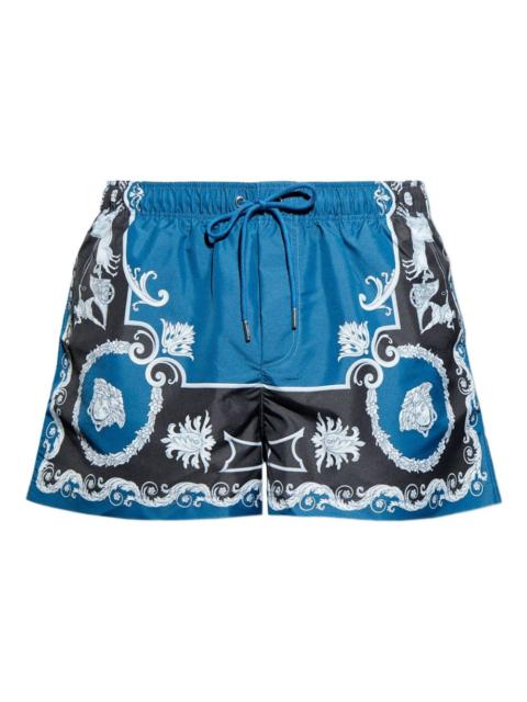 printed swim shorts