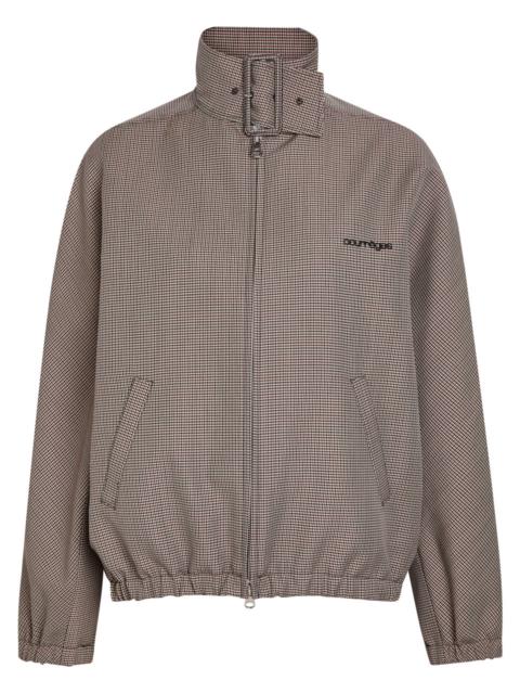 Courrèges Houndstooth Wool-blend Bomber Jacket