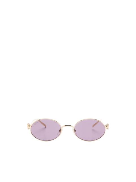 oval-frame sunglasses
