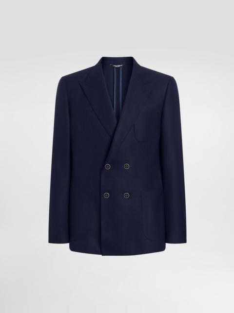 Double-breasted wool jacket