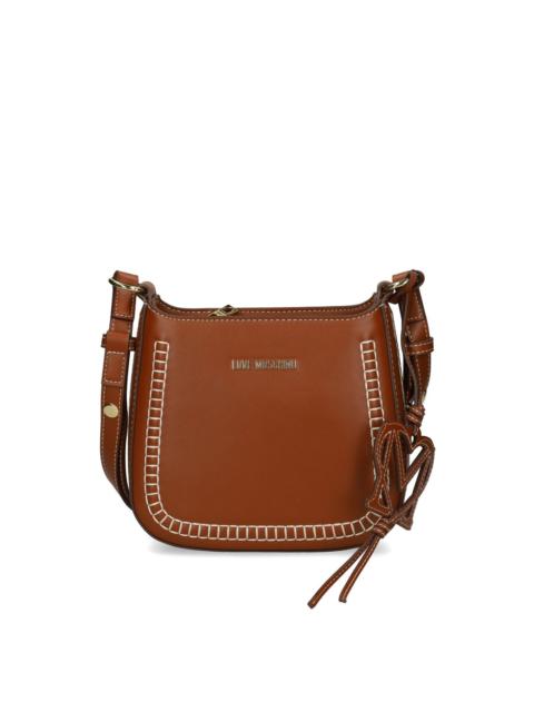 logo-lettering cross body bag
