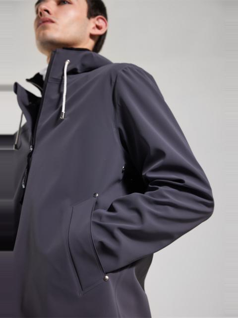 Stockholm Lightweight Zip Matte Raincoat Metal