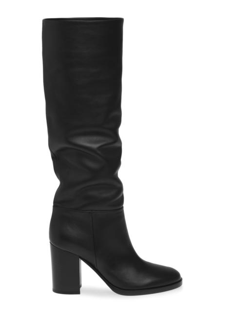 Santiago Leather Knee Boots black