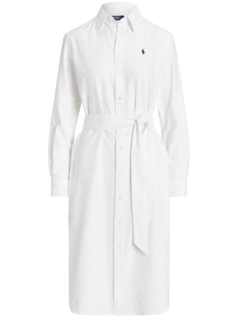 Cory Polo Pony-embroidered shirtdress