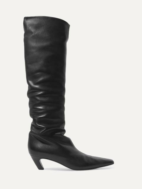 Davis leather knee boots