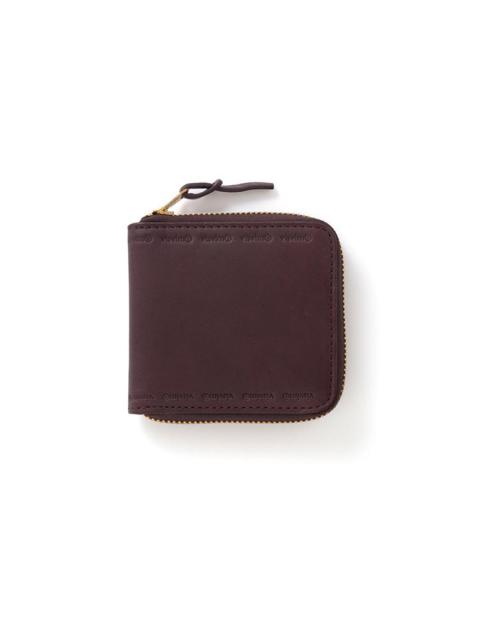 LEATHER BI-FOLD BURGUNDY