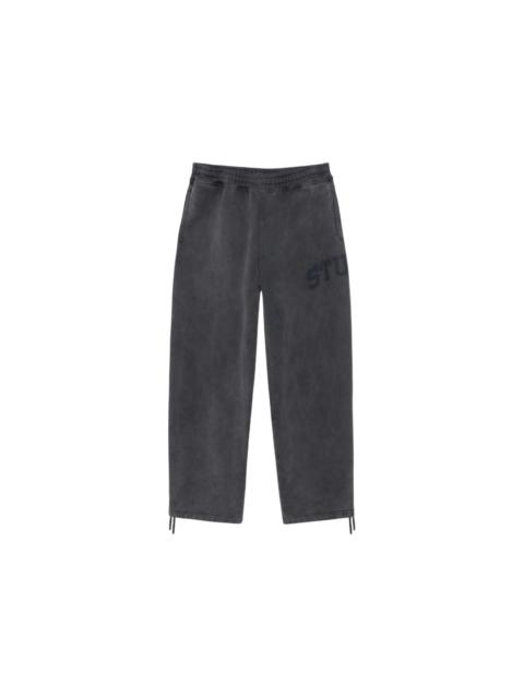 Stussy Fleece Faded Graphic Pant Washed Black