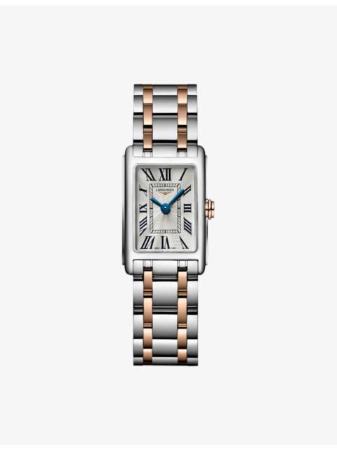 L5.258.5.71.7 Longines DolceVita Stainless-Steel and 18ct Pink-Gold Quartz Watch