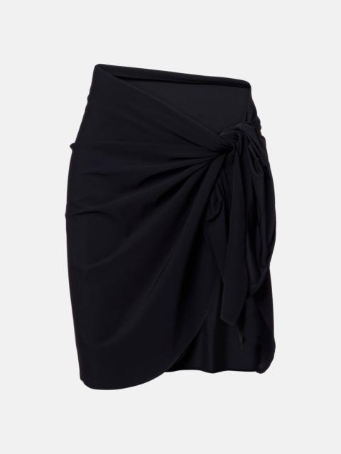 Gathered beach cover-up