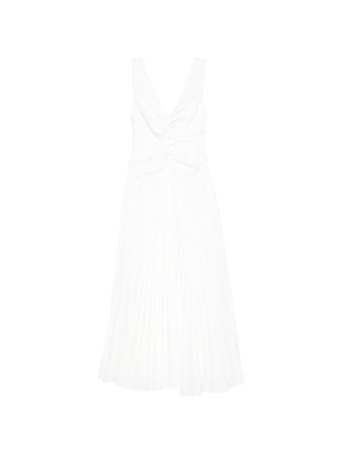 Vivianne pleated midi dress