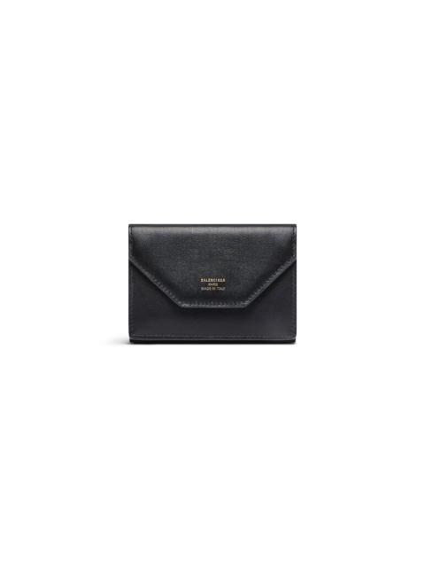 Women's Envelope Mini Wallet  in Black