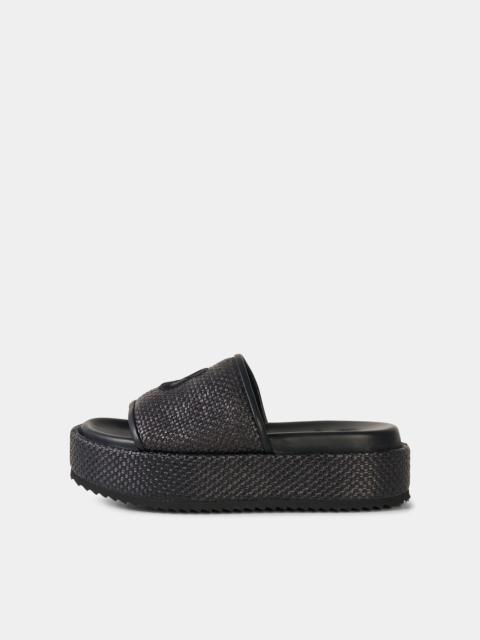 Sorrento platform sandals in Black