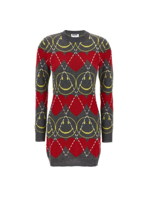 Smiley® argyle-pattern dress