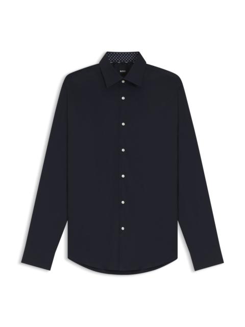 REGULAR-FIT SHIRT IN AUSTRIAN EASY-IRON COTTON POPLIN