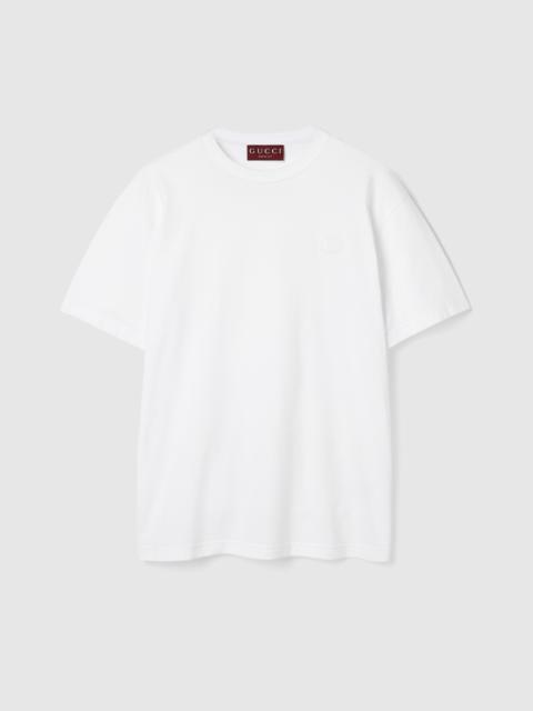 Cotton jersey T-shirt with embroidery