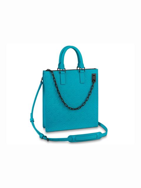 Louis Vuitton Sac Plat Messenger Monogram Taurillon Turquoise