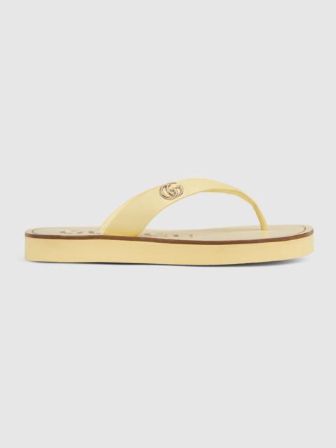 Women's thong sandal with Double G