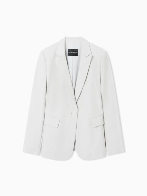 US EXCLUSIVE COMPACT STRETCH-COTTON SINGLE-BREASTED JACKET