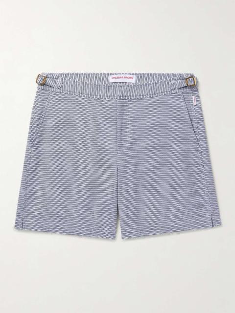Bulldog X Fenella Slim-Fit Mid-Length Jacquard Swim Shorts