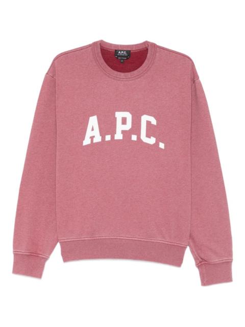 logo-print crew-neck sweater
