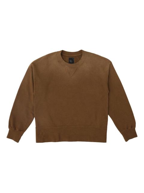 COURT SWEAT L/S DMGD BROWN