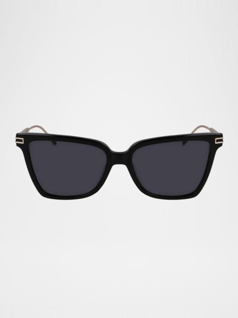 Gancino Acetate & Metal Cat-Eye Sunglasses