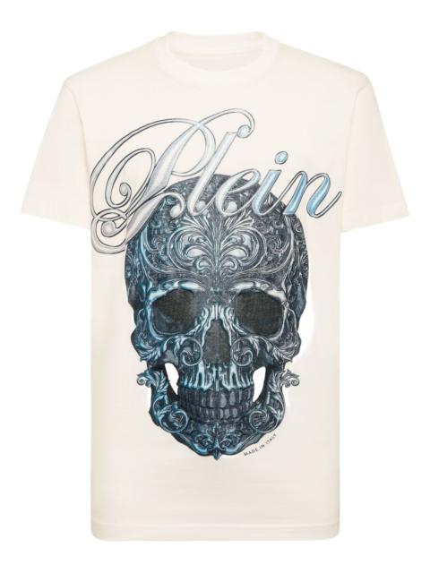 skull-print cotton T-shirt